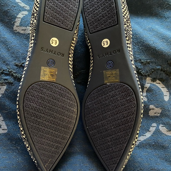 {Rothy’s} NIB Indigo Houndstooth Points size 6.5 - Picture 4 of 8
